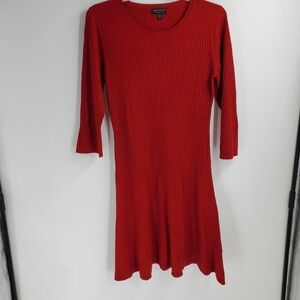 CONNECTED APPAREL womens XL red knit sweater dress